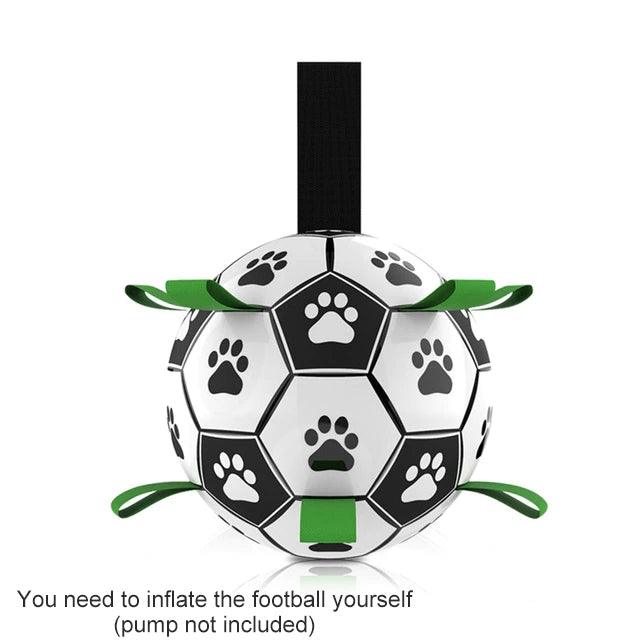 Dog Toys Interactive Pet Football Toys With Grab Tabs Dog Outdoor Training Soccer Pet Bite Chew Balls For Dog Accessories - Dog Hugs Cat